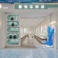 Modern Bright Jewelry Store Interior Design With Elegant Glass Display Counters Showcasing Various Fine Jewelry