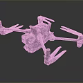 Black Industrial Drone Featuring Four Propeller Arms And Heavy Duty Body