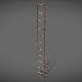 Ladder Wood Ladder Stair Tools Tools Ladder 3d model