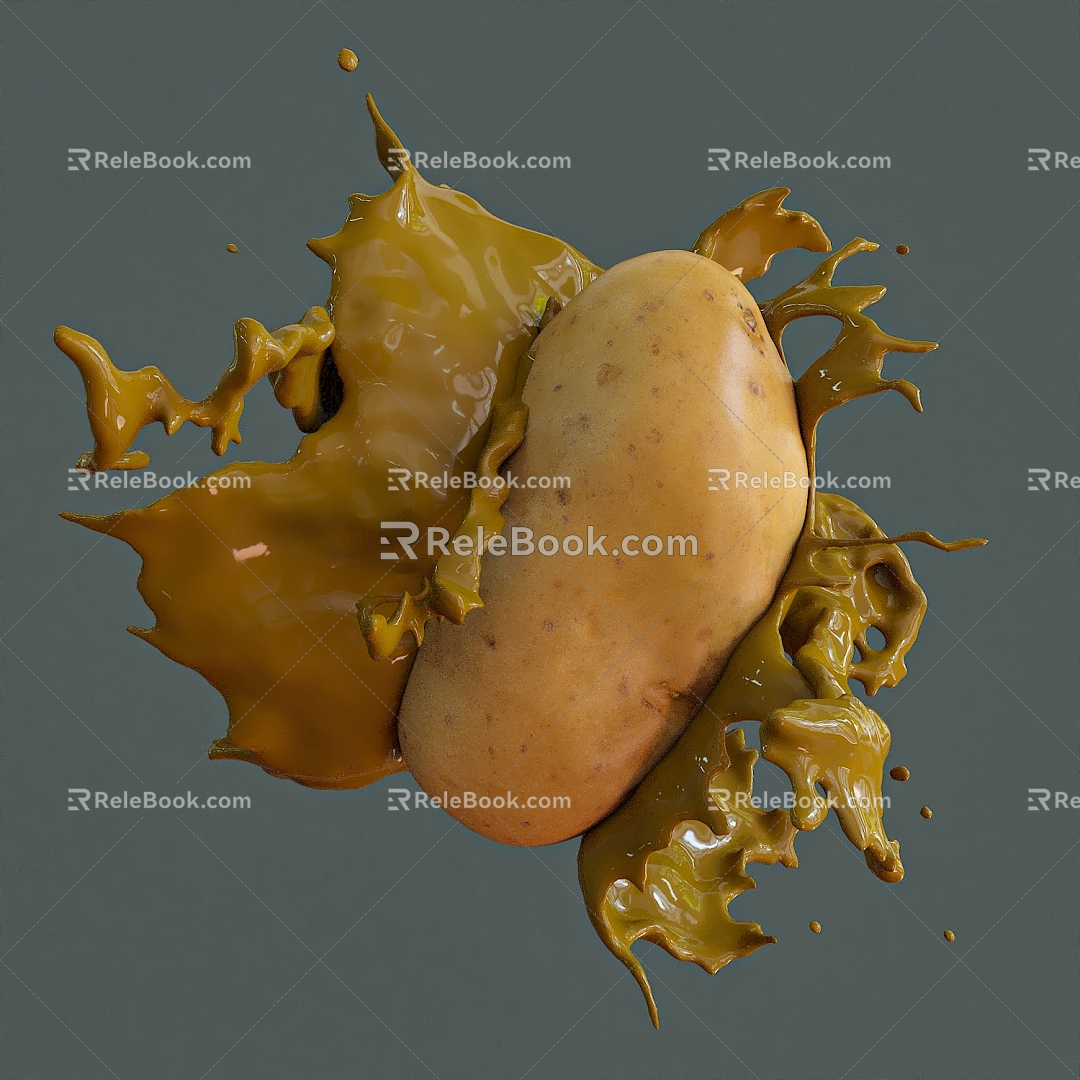 Potato water 3d model