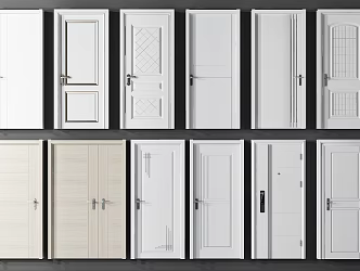 Modern swing door 3d model