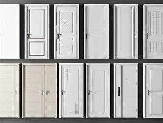 Modern swing door 3d model