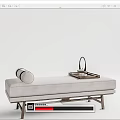 New Chinese Style Bed End Stool 3d model