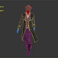 Vintage Style Man Walking In Long Coat Vest Pants And Leather Boots