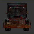 Vintage Rusty Delivery Truck With Colorful Graffiti And Weathered Exterior