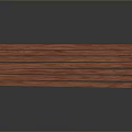 Red Wooden Plank Bench with Silver Metal Frame on Black Reflective Background