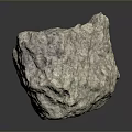 Natural Stone and Wood Decorative Object With Rough Surface and Organic Texture