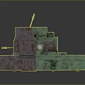 Detailed 3D Model Of Modern Water Transport Floating Platform With Lighthouse And Cranes