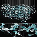 Modern decorative lamp 3d model