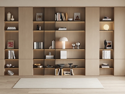 Modern Bookcase Decorative Cabinet model