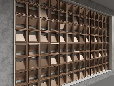 Modern background wall 3d model