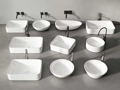 Modern wash basin 3d model