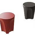 Modern side corner stool 3d model