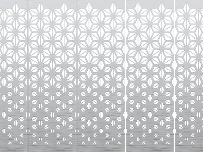 Modern Punched Plate Perforated Plate Aluminum Plate 3d model
