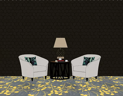 Leisure sofa combination 3d model