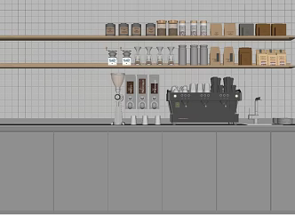 Modern Bar Operating Table Wine Bottle Wine Rack Combination Bar Counter Bar Stool Dining Table and Chair Combination Wine Bottle Wine Glass Combination 3d model