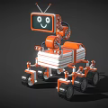 Robot dog intelligent robot science fiction robot future robot high-tech children's toy low face number low model simple model film and television level super realistic 3d model