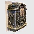 Treasure Chest Box European-style Carved Carved 3d model