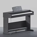 Various Styles Pianos In White Black Colors With Stools And Music Sheets