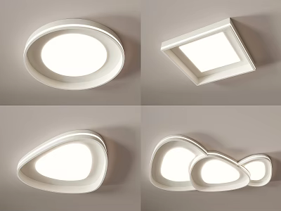 Modern Minimalist Various Shaped Ceiling Light for Interior Living Room Bedroom Decoration 3d model