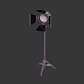 Professional Studio Lighting Combo With Adjustable Barn Doors And Tripod Stand Black Industrial Design
