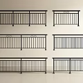 Stylish Black Metal Railings With Diverse Designs For Balcony Or Staircase
