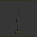 Military Weapon With Long Rod Yellow Base And Launcher Device Structure