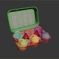 Chicken Eggs In Open Gray Carton With Brown Shells On Black Background