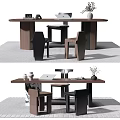 Middle Style Desk 3d model