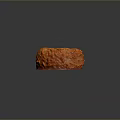 Freshly Baked Orange Donut With Textured Crust And Glossy Finish On Dark Background