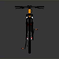 KULL Red And Orange Mountain Bike With Black Wheels And Seat