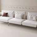 Modern Multi-Person Sofa Three-Person Sofa 3d model