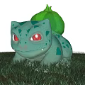 Green Reptile With Red Eyes And Green Back Structure On Grassy Ground