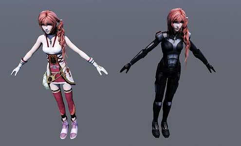 Modern Game Characters 3d model