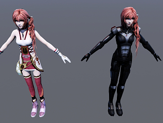 Modern Game Characters 3d model