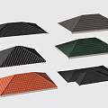 Various Roof Designs With Different Colors Shapes And Textures