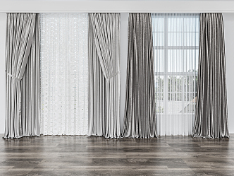 Modern Curtains 3d model