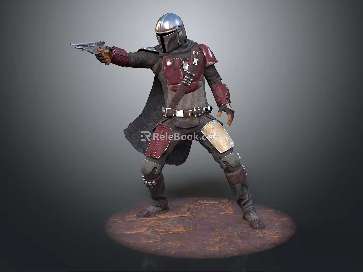 Modern Game Character Mandalorian Star Wars Character Star Wars Heroes Space Warrior 3d model