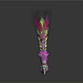 Mythical Colorful Horse With Vibrant Feather Wings And Rainbow Tail Design