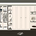 Modern Luxury Wardrobe Interior Design With Glass Doors Open Closet And Vanity Lights