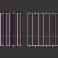 Glass partition wall 3d model