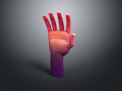 Advanced Medical Device Prosthetic Hand With Ergonomic Design And Realistic Functional Features 3d model