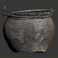 Vintage Copper Pot with Rustic Dual Handles Classic Design for Daily Household Use