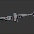 Futuristic Sci fi Aircraft Model With Gray Body Multiple Engines And Streamlined Shape Features