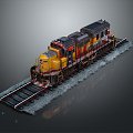 vintage train steam train train carriage locomotive head steam car carriage train modern vehicle 3d model