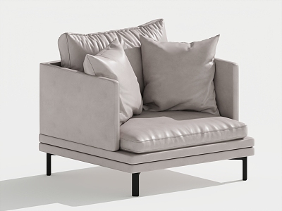 Modern Single Sofa Single Leisure Chair 3d model