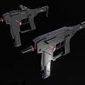 Sci-fi submachine gun 3d model