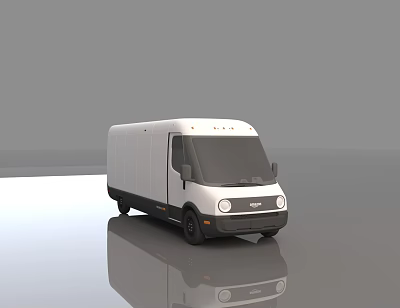 van electric commercial van 3d model