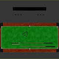 Modern Pool Table With Green Felt Surface And Cue Rack For Home Use