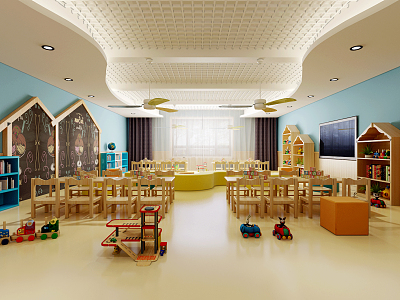 Modern Kindergarten Classroom model